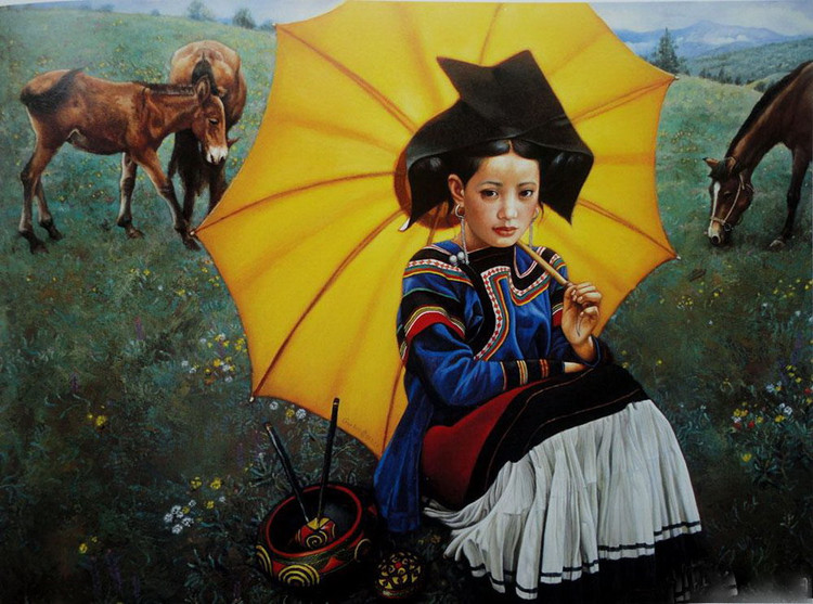 作品欣赏高小华,著名的画家,1982年毕业于四川美术学院,中国美术家